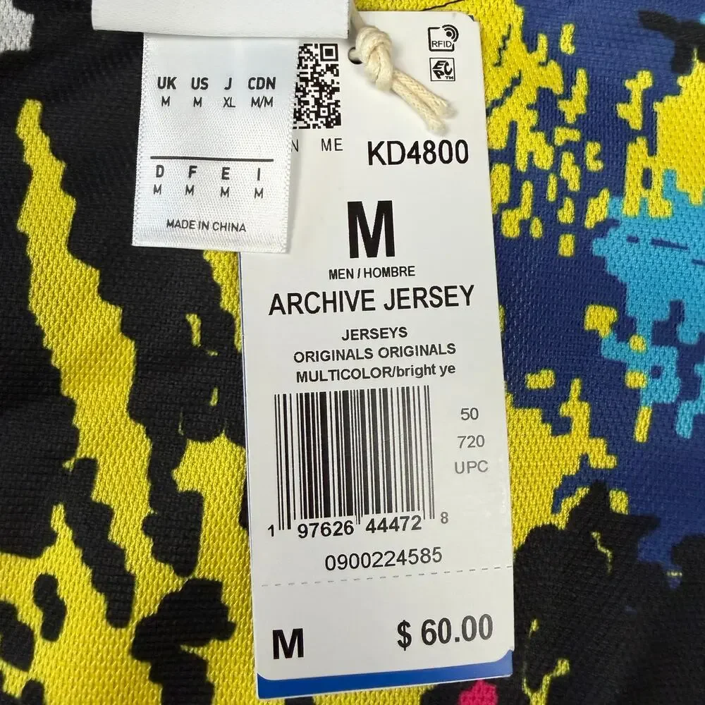 Adidas Originals Archive Jersey Graphic Print Lightweight Crew Neck M KD4800